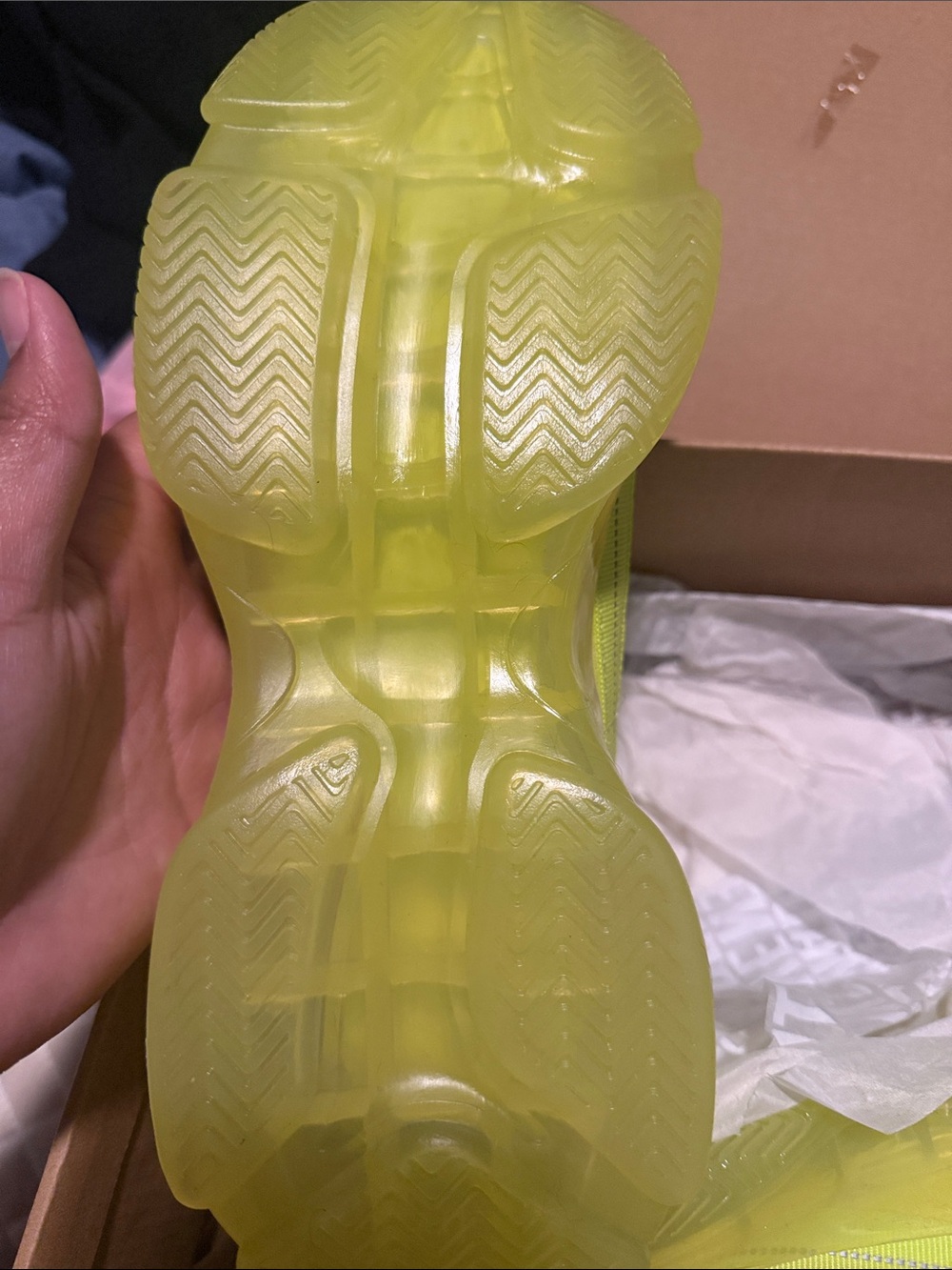 Steve Madden Neon Yellow Crystal-Embellished Athletic Sneakers - Picture 3 of 3